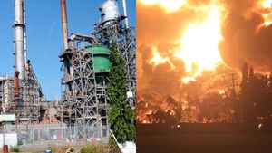 Before-After: Kilang Balongan Sebelum dan Saat Kebakaran