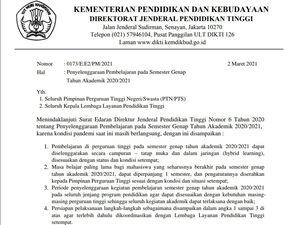 Unair Belum Dapat Surat Edaran Pembelajaran Semester Genap dari Kemendikbud