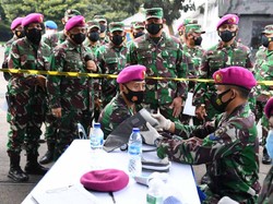KSAL Tinjau Vaksin 3.000 Korps Marinir dan PNS di Jakarta