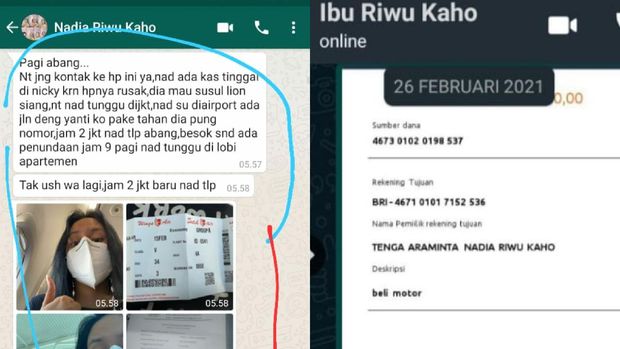 Buki penipuan Nadia Riwu Kaho dan ibundanya