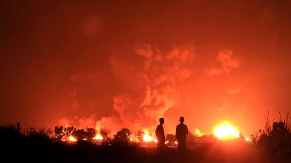 Penampakan Terkini Kilang Balongan yang Terbakar