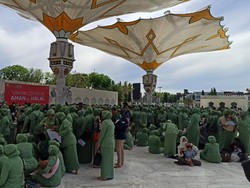 Pemprov Aceh Gelar Vaksinasi Corona di Masjid Baiturrahman, Antrean Mengular