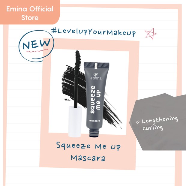 Emina Squeeze Me Up Mascara/lazada.co.id/emina Emina Squeeze Me Up Mascara
