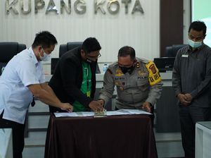 Polresta Kupang Gandeng Ojol untuk Layanan Antar Dokumen SIM dan SKCK