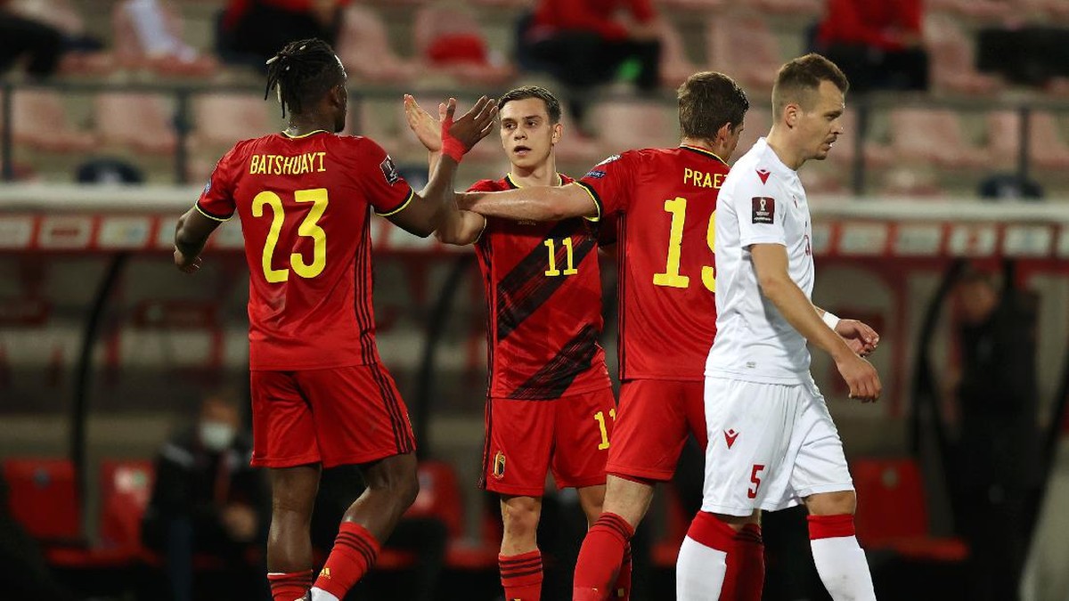 Belgia menang 8-0 atas Belarusia. (Foto: Getty Images/Dean Mouhtaropoulos)