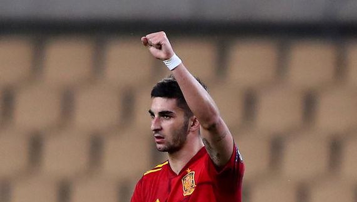Ferran Torres juru gedor Timnas Spanyol-nya Luis Enrique (Getty Images/Fran Santiago)