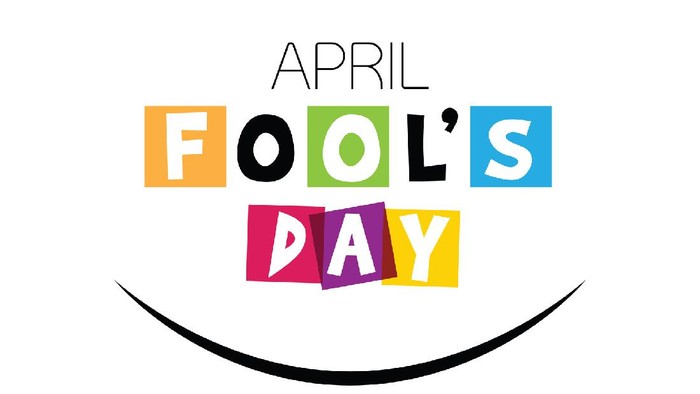 April fools day, Typography, Colorful, flat design stock illustration