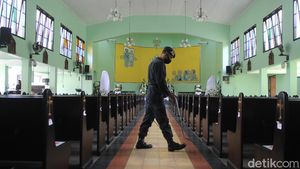 Jelang Paskah, Gegana Polda DIY Sterilisasi Gereja di Sleman