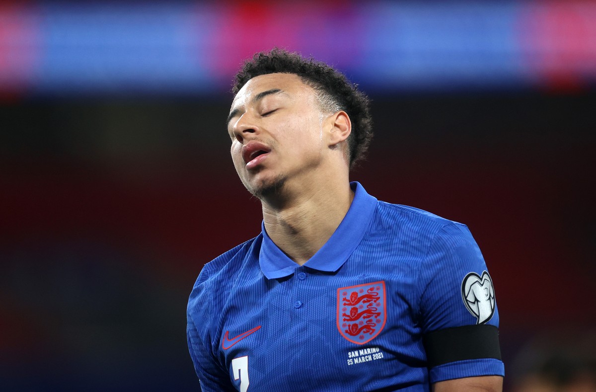 Jesse Lingard Tenggelam Lagi (Getty Images/Pool)