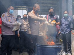 6,3 Kg Sabu Dimusnahkan di Sidoarjo