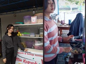 Hebat! Gadis Cantik 17 Tahun Ini Tak Gengsi Jualan Mie Kopyok