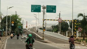 Penampakan Uji Coba Tahap II Flyover Tapal Kuda Jaksel