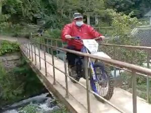 Naik Trail, Bupati Sukabumi Cek Lahan Pembangunan Jalan