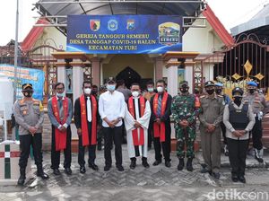Forkopimda Lamongan Tebar Rasa Aman pada Warga yang Menyongsong Paskah