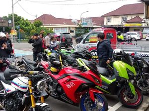 Resahkan Warga Majalengka, Belasan Motor Berknalpot Bising Diamankan Polisi