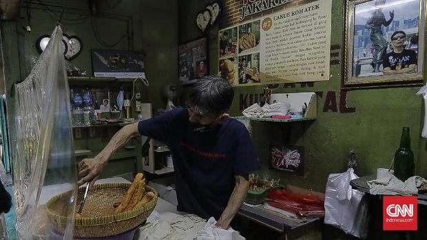 Cakue Ko Atek Cakue Ko Atek. Jakarta, 31 Maret 2021. CNN Indonesia/ Adhi Wicaksono