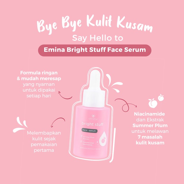 Eminga Bright Stuff Face Serum/ sumber: Beautynesia