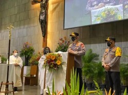 Kapolri Tinjau Pengamanan di Gereja Santa Jaksel Jelang Paskah