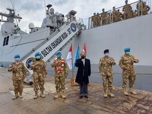 KRI Sultan Iskandar Muda 367 Tiba di Lebanon untuk Misi Perdamaian UNIFIL