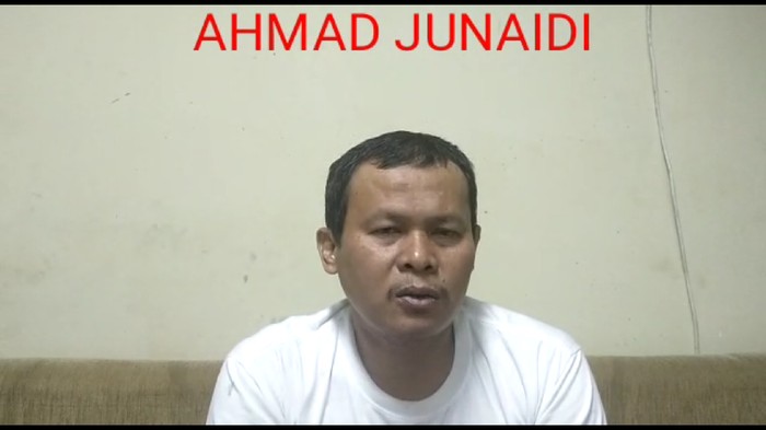 Pengakuan teroris di Jakarta: Rencanakan Peledakan Industri China-SPBU. Foto screenshot video yang dikirim orang Densus