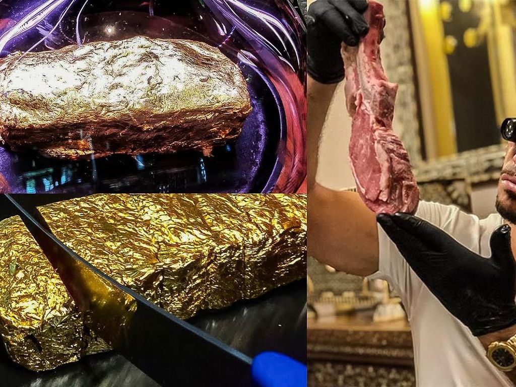 Wow! Makan Steak Emas 24 Karat di Restoran Salt Bae Tagihannya Rp 90 Juta