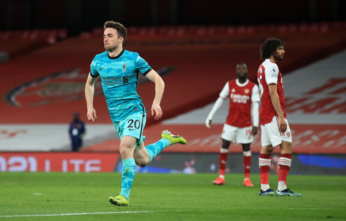 Diogo Jota Datang, Liverpool Menang (Getty Images/Pool)