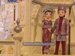Makna Pemotongan Kue Pengantin 3 Meter di Pernikahan Aurel dan Atta