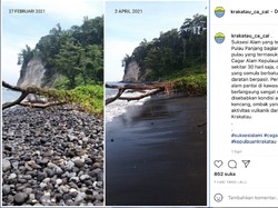 Bikin Kaget! Pantai di Krakatau Ini Berubah dari Berbatu Jadi Pasir Lembut