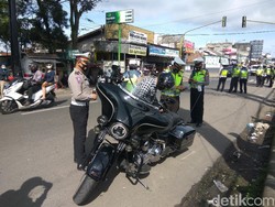 Puluhan Bikers Sunmori Berknalpot Bising Terjaring Razia di Lembang