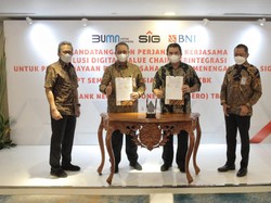 Semen Indonesia Gaet BNI Kembangkan Digital Value Chain Terintegrasi