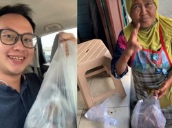 Bikin Haru! Pria Ini Membantu Seorang Nenek dengan Borong Salak Dagangannya