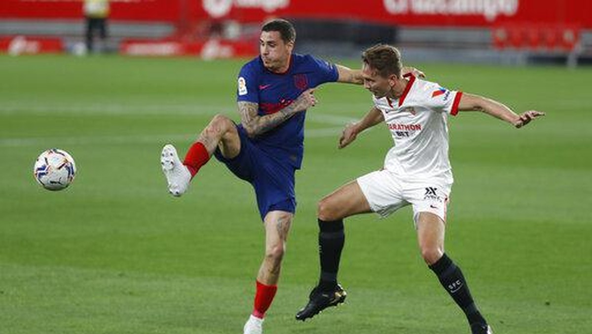 Atletico Madrid kalah 0-1 di markas Sevilla dalam lanjutan Liga Spanyol (Foto: AP/Angel Fernandez)