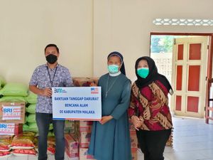 BRI Group Beri Ribuan Makanan Siap Saji bagi Korban Banjir NTT & NTB