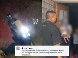 Curi Makanan Untuk Anaknya yang Kelaparan, Pria Ini Dibantu Polisi