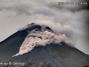 Gunung Merapi Erupsi, Luncurkan Awan Panas Sejauh 1,2 Km