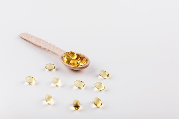 Ilustrasi suplemen vitamin E.