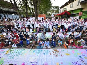 Pertamina Beri Trauma Healing ke Anak-anak Pengungsi Insiden Balongan