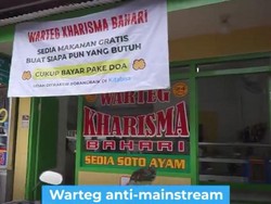 Makan di Warteg Ini Cukup Bayar Pakai Doa