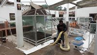 Atap Taman Reptil Purbalingga Roboh Diterjang Angin Kencang