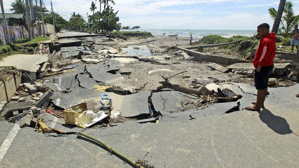 Jalan di Timor Leste Ini Hancur Gegara Siklon Seroja