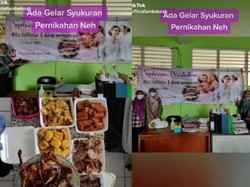 Viral! Emak-emak Ini Gelar Syukuran Pernikahan Atta dan Aurel