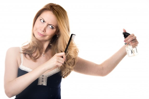 Ilustrasi rambut rusak.