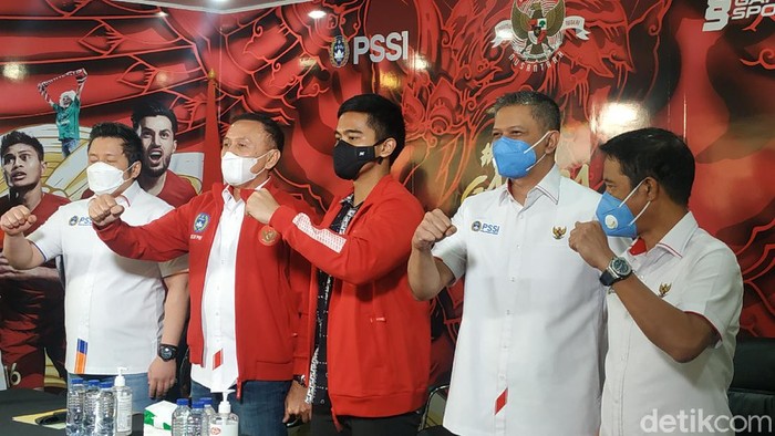 Kaesang Pangarep, bos Persis Solo, menyambangi kantor PSSI hari Rabu (7/4/2021).