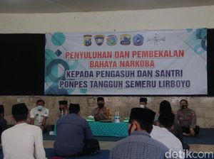 Santri dan Pengurus Ponpes Lirboyo Dapat Penyuluhan soal Bahaya Narkoba