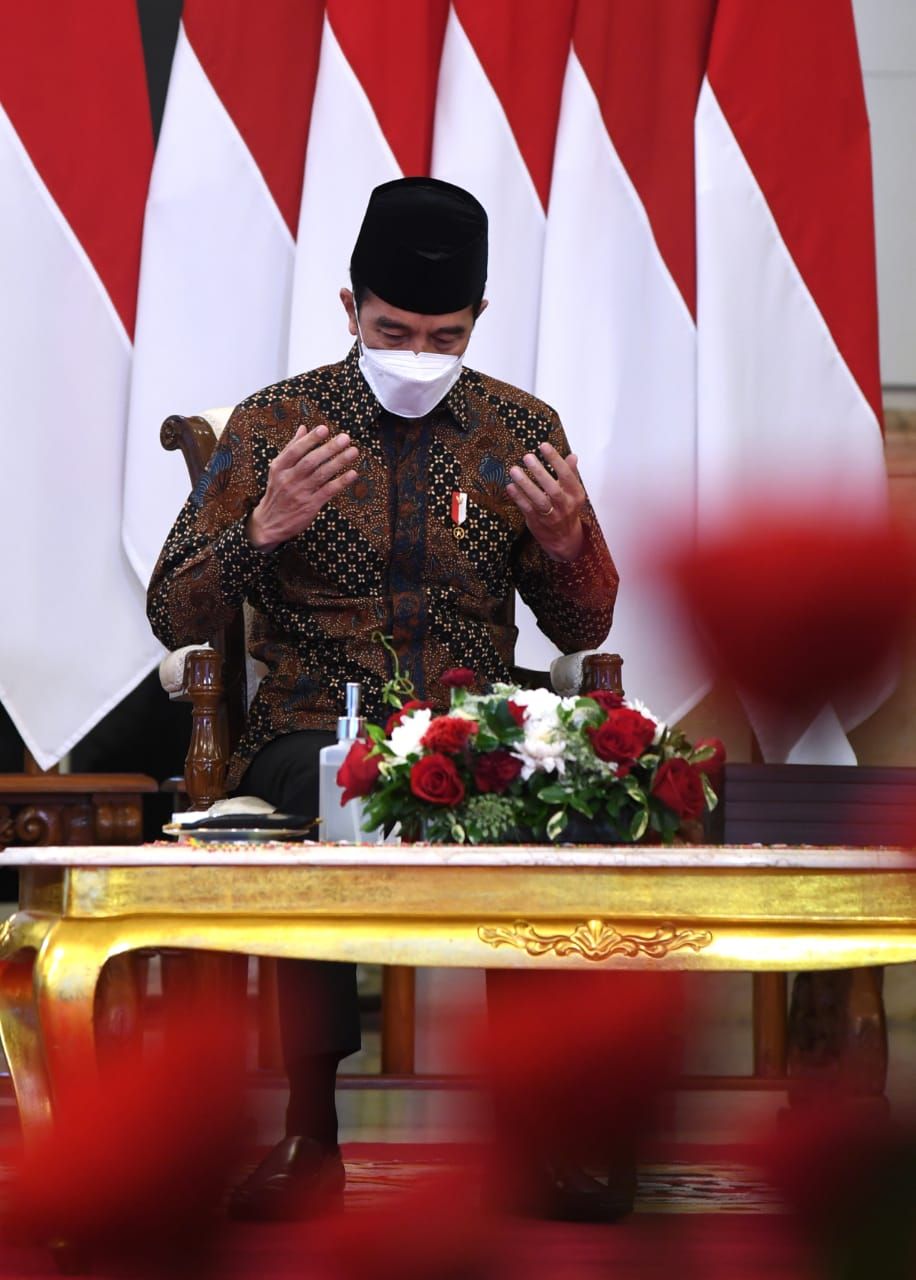 Presiden Jokowi di acara munas LDII.