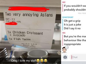 Rasis! Pegawai Kafe Ini Tulis Pengunjung Asia: Dua Orang Asia Menyebalkan Rasis! Pegawai Kafe Ini Tulis Pengunjung Asia: Dua Orang Asia Menyebalkan