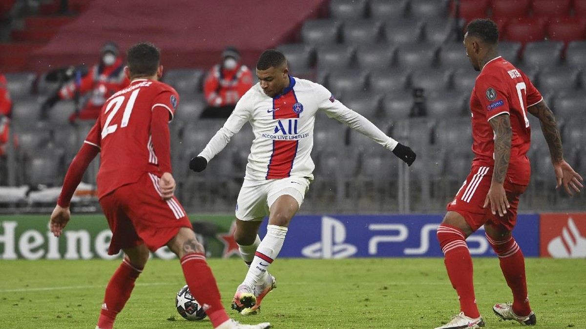 PSG akan menjamu Bayern Munich dalam posisi unggul 3-2. (Foto: AP/Matthias Schrader)