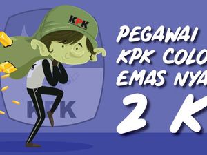 Pegawai KPK Colong Emas Nyaris 2 Kg