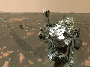 Helikopter NASA Ingenuity Lakukan Penerbangan Perdana di Mars Helikopter NASA Ingenuity Lakukan Penerbangan Perdana di Mars
