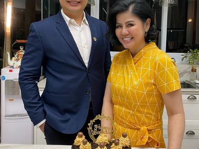 Momen Calvino Samudra dan Desiree Tarigan saat Rayakan Ulang Tahun